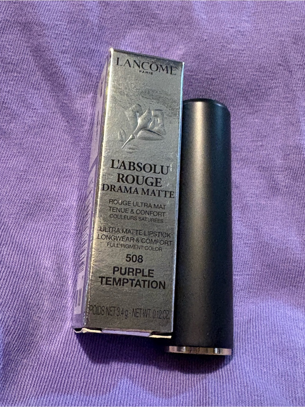 Lancôme L'Absolu Rouge Drama Matte Lipstick — Purple Temptation 508